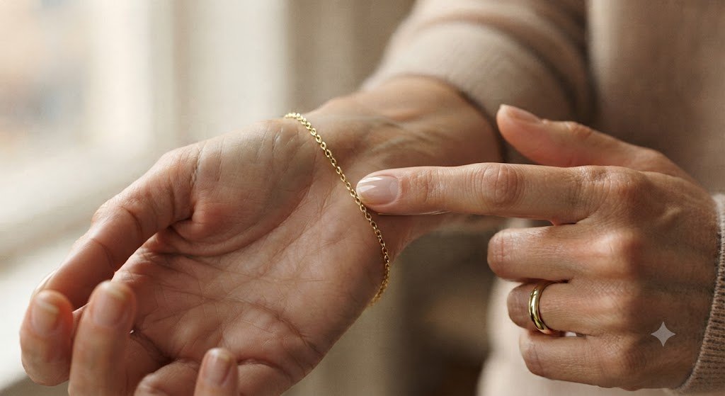 Bracelets worn on both wrists